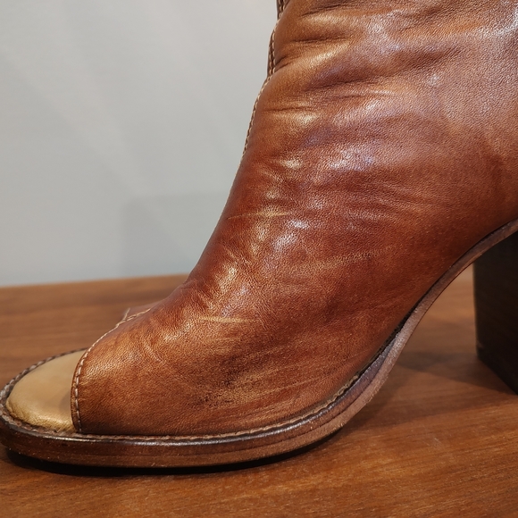 BedStu Onset Peeptoe Western Booties - Picture 8 of 12